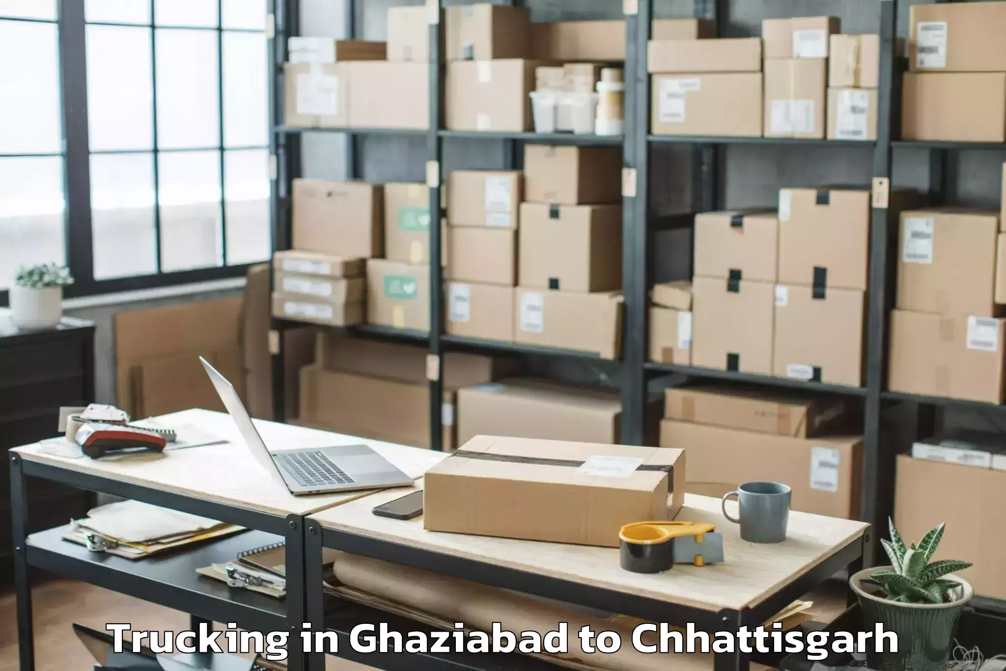 Book Your Ghaziabad to Simga Trucking Today